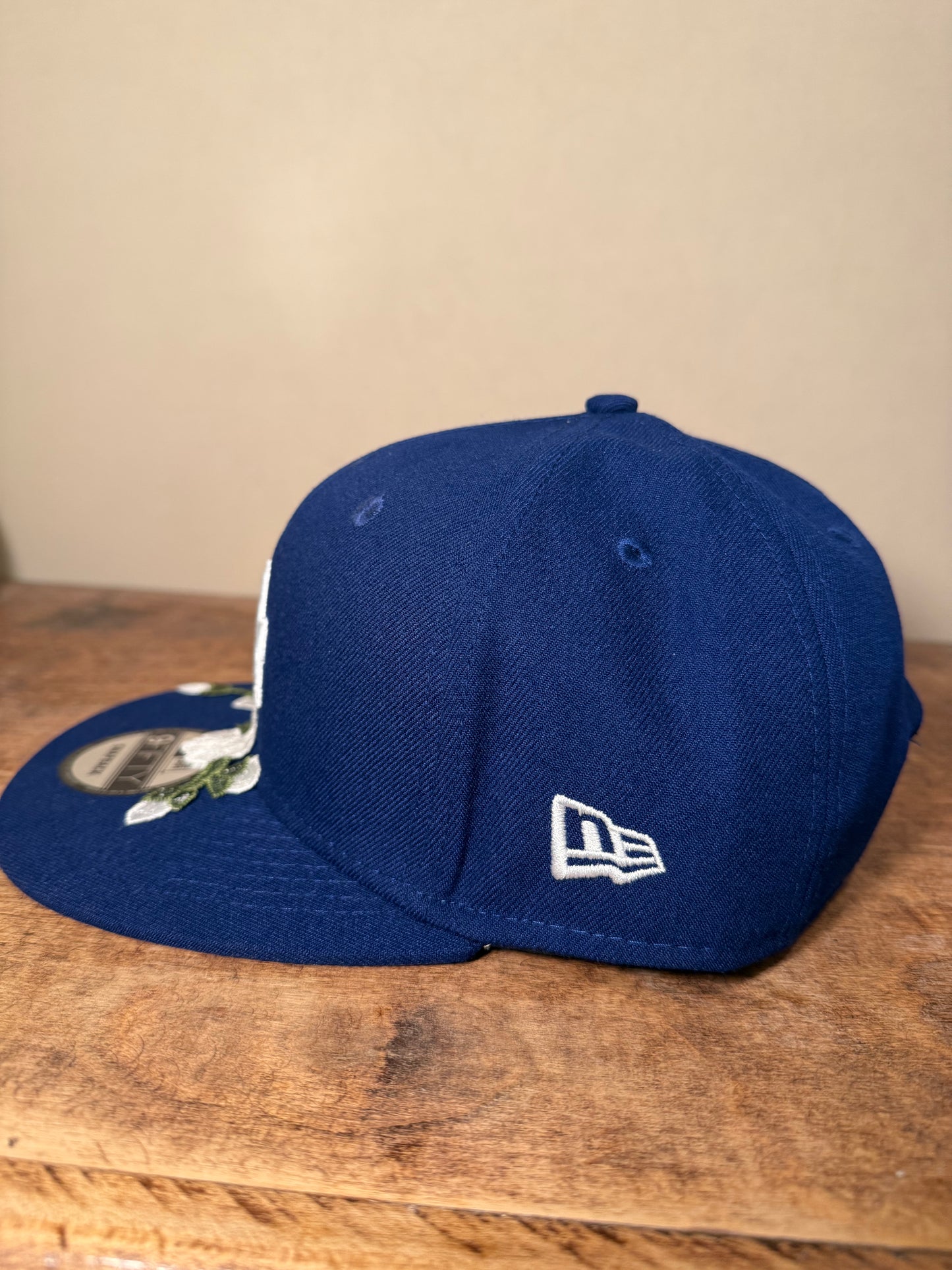 Custom L.A Dodgers Hat SnapBack Flower